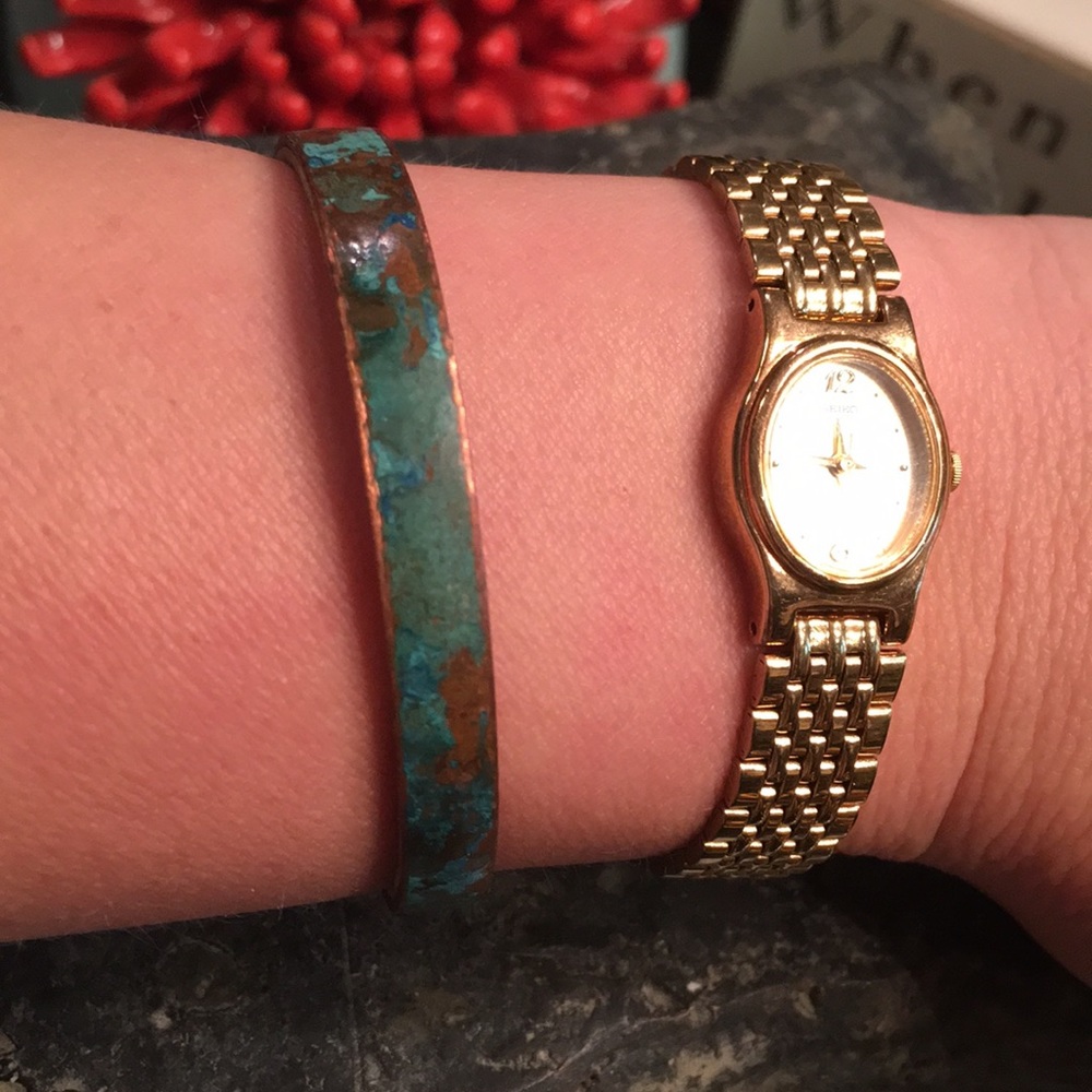 Ella Jude Stackable Thin Metal Cuff - Picture 3 of 4
